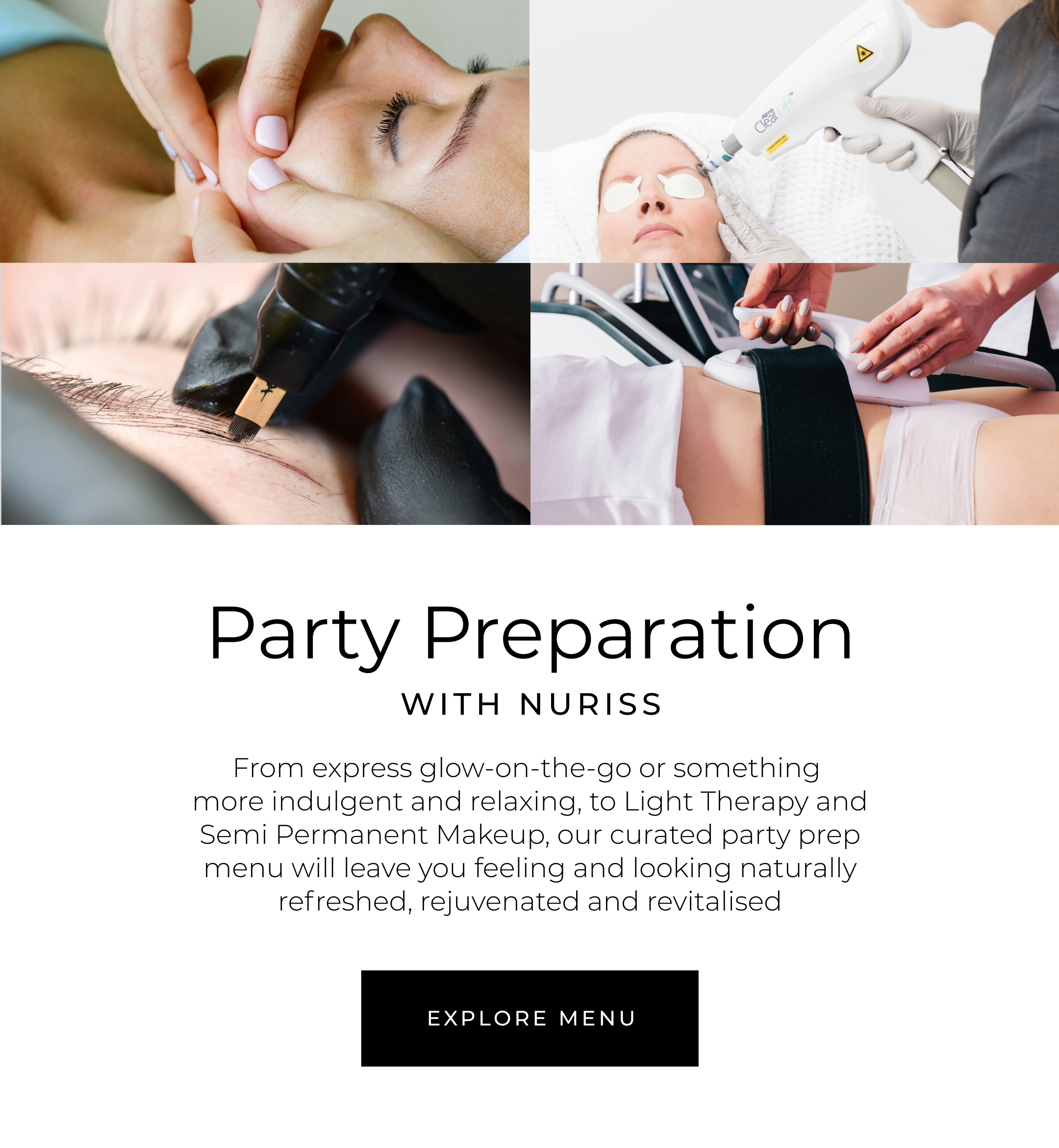 party prep treatments for Christmas